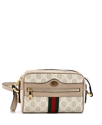 Pre-Owned Gucci Mini Ophidia Shoulder Bag Gg Coated Canvas