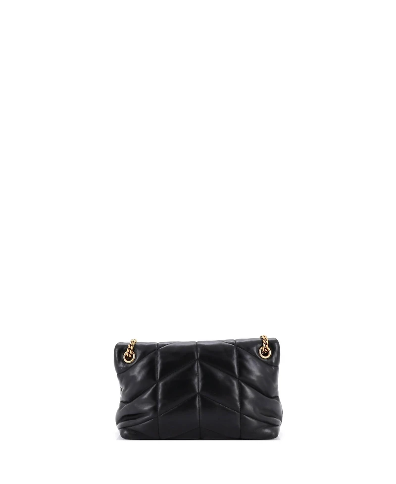 Pre-Owned Saint Laurent Small Loulou Puffer Shoulder Bag Quilted Leather