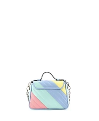 Pre-Owned Gucci Mini Gg Marmont Top Handle Flap Bag Diagonal Quilted Leather