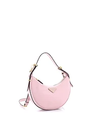 Pre-Owned Prada Small Arque Half Moon Hobo Leather
