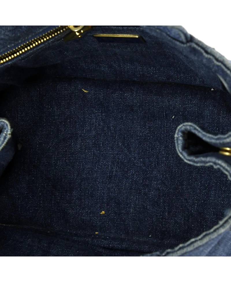 Pre-Owned Prada Mini Canapa Convertible Tote Denim
