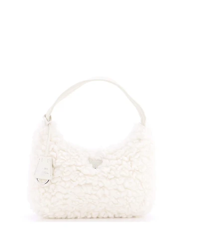 Pre-Owned Prada Mini Re-Edition 2000 Hobo Cashmere