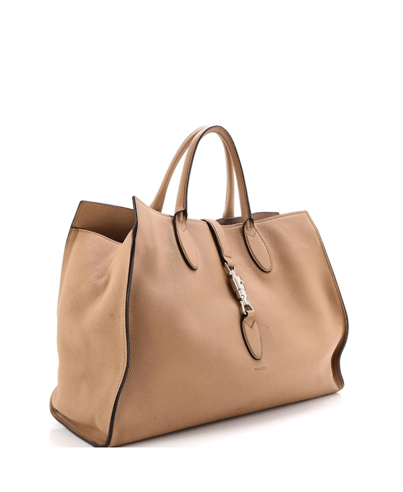 Pre-Owned Gucci Large Jackie Soft Tote Leather