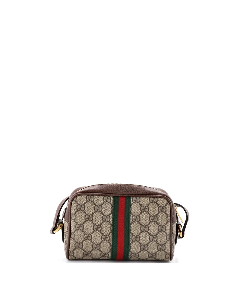 Pre-Owned Gucci Mini Ophidia Shoulder Bag Gg Coated Canvas