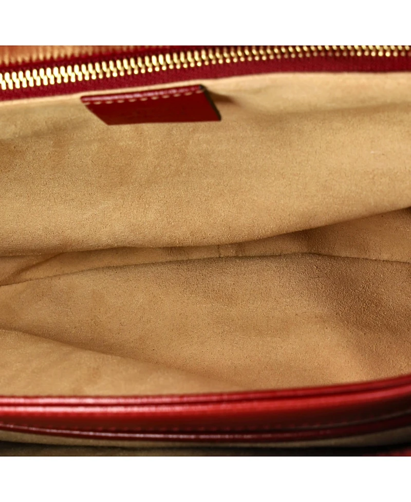 Pre-Owned Gucci Small Horsebit 1955 Shoulder Bag Gg Coated Canvas with Leather