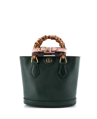 Pre-Owned Gucci Small Diana Convertible Bucket Bag Leather