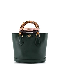 Pre-Owned Gucci Small Diana Convertible Bucket Bag Leather