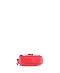 Pre-Owned Gucci Small Gg Marmont Zip Around Camera Bag Matelasse Leather