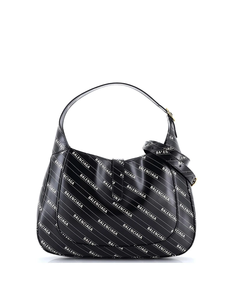Pre-Owned Gucci Medium x Balenciaga The Hacker Project Jackie 1961 Hobo Printed Leather
