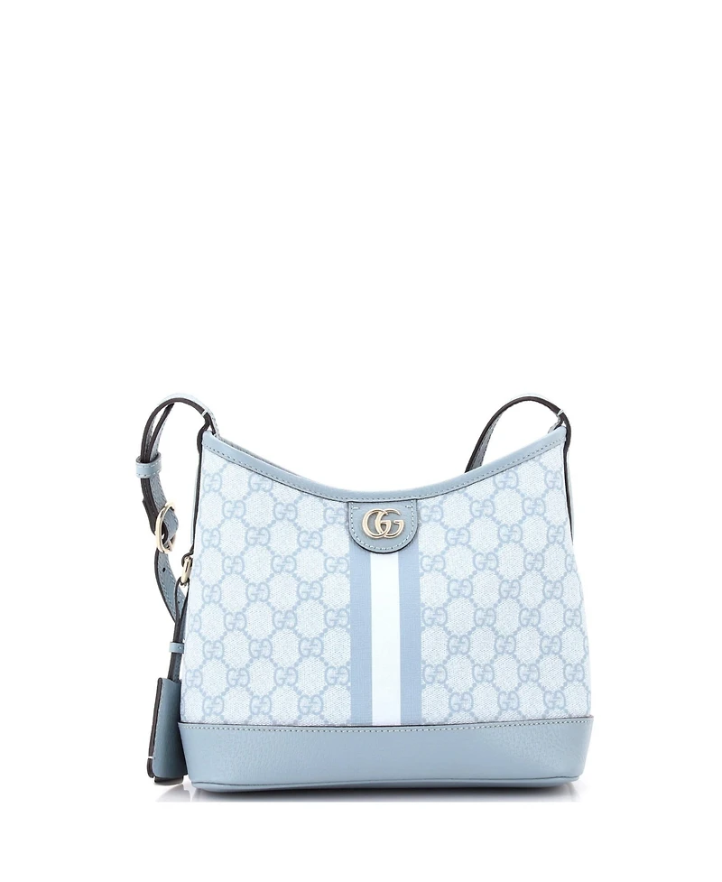 Pre-Owned Gucci Small Ophidia Open Bucket Bag Gg Coated Canvas with Leather