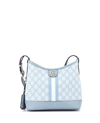 Pre-Owned Gucci Small Ophidia Open Bucket Bag Gg Coated Canvas with Leather