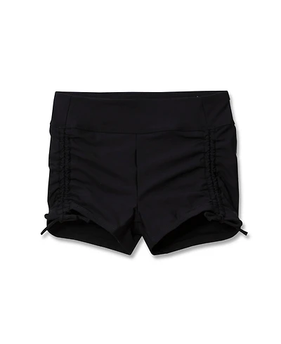 Lands' End Girls Chlorine Resistant Ruched Swim Boyshort