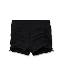 Lands' End Girls Chlorine Resistant Ruched Swim Boyshort