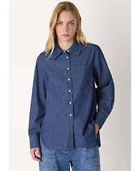 Whistles Women's Pocket Detail Cotton Shirt