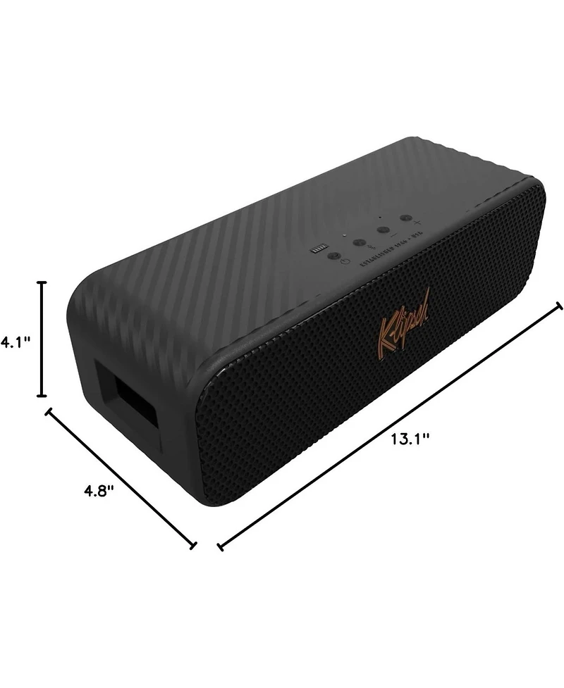 Klipsch Portable Klipsch-detroit Bluetooth Speaker with Full Range Audio and a Year Amber Protection Plan (2023