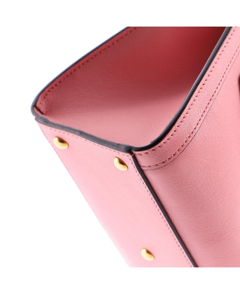 Pre-Owned Gucci Mini Diana Nm Bamboo Handle Tote Leather