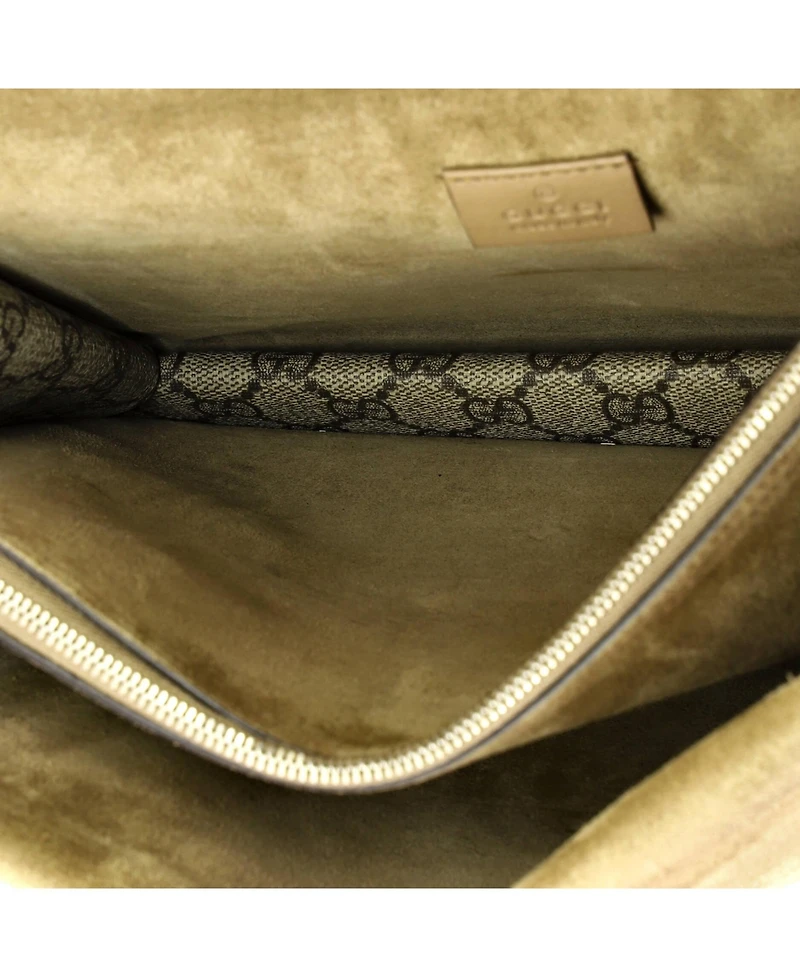 Pre-Owned Gucci Medium Dionysus Bag Gg Coated Canvas