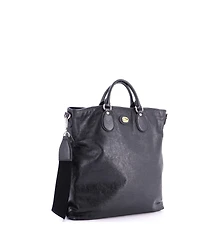 Pre-Owned Gucci Tall Morpheus Convertible Soft Tote Leather