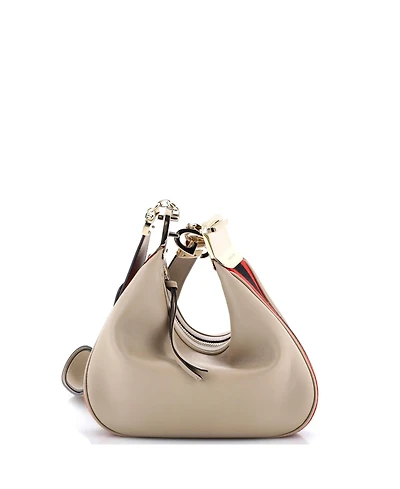 Pre-Owned Gucci Small Attache Shoulder Bag Leather