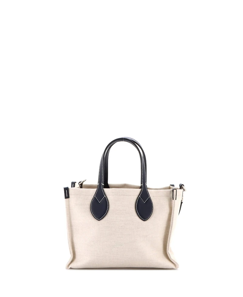 Pre-Owned Gucci Small Logo Shopper Tote Printed Canvas