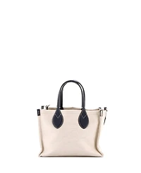 Pre-Owned Gucci Small Logo Shopper Tote Printed Canvas