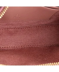 Pre-Owned Gucci Super Mini Front Pocket Chain Shoulder Bag Jumbo Gg Embossed Leather