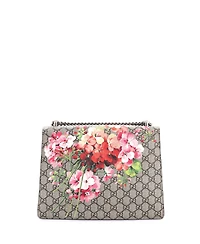 Pre-Owned Gucci Medium Dionysus Bag Blooms Print Gg Coated Canvas