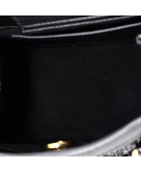 Pre-Owned Gucci Mini Diana Nm Bamboo Handle Tote Crystal Embellished Gg Canvas