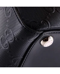 Pre-Owned Gucci Tote Bag Gg Embossed Perforated Leather