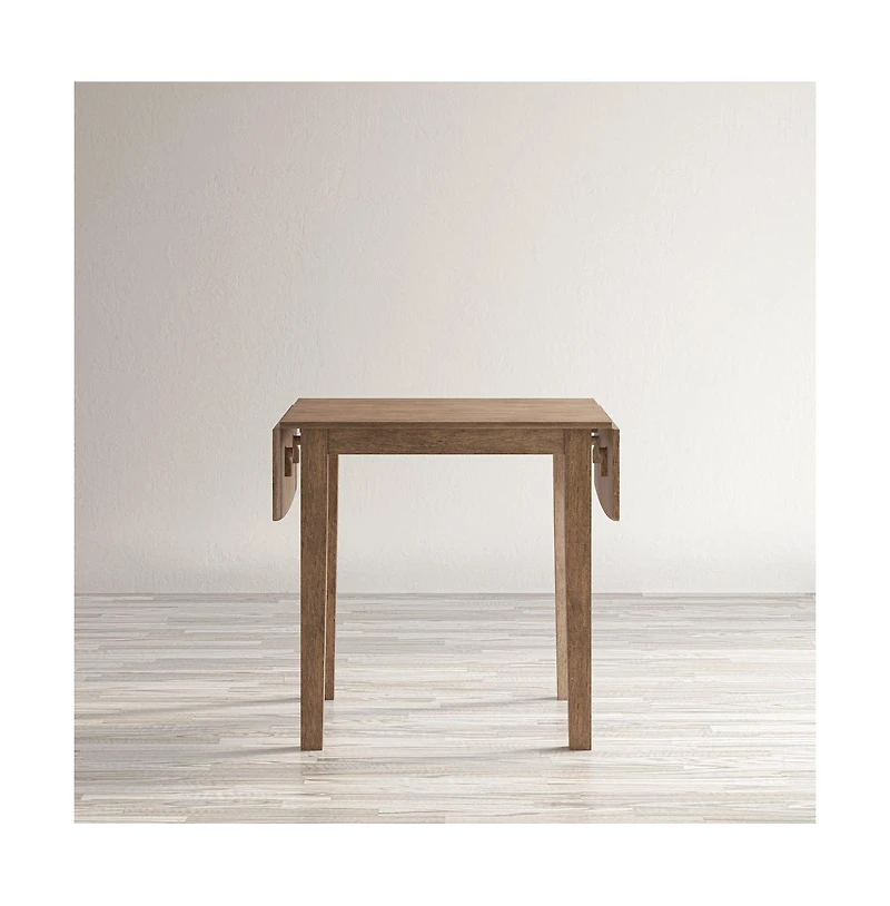 Jofran Eastern Tides Coastal Wire-Brushed Wood Three Piece Cross-Back Dining Set