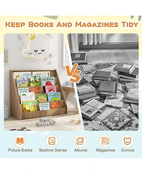 Sugift 5 Tier Kids Bookshelf with Deep Compartments and Stable Design