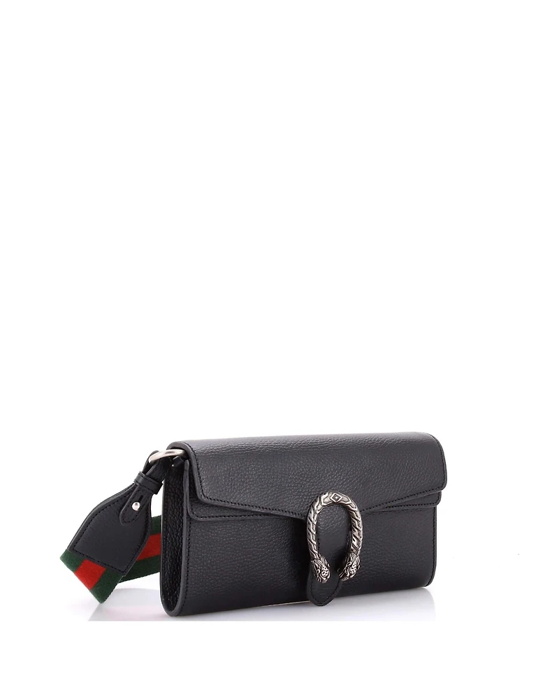 Pre-Owned Gucci Small Dionysus East-West Flap Bag Leather