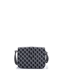 Pre-Owned Gucci Mini Front Buckle Crossbody Bag Gg Shadow Coated Canvas