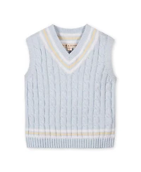 Hope and Henry Little and Big Boys' Organic V-Neck Cricket Sweater Vest