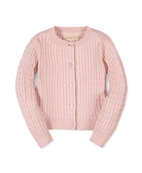 Hope & Henry Girls Hope and Henry Organic Classic Cable Cardigan Sweater