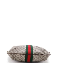 Pre-Owned Gucci Large Ophidia Half Moon Hobo Gg Coated Canvas