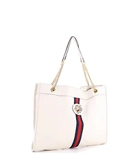 Pre-Owned Gucci Large Rajah Chain Tote Leather