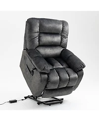 Boyel Living Velvet Power Lift Recliners with Heat & Massage, Lift Chair Relax Sofa Chair for Living Room