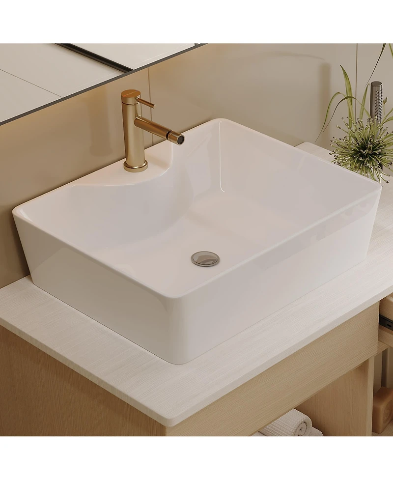 Busdays 31.5 Inches Floating Single Small Bathroom Vanity with Sink