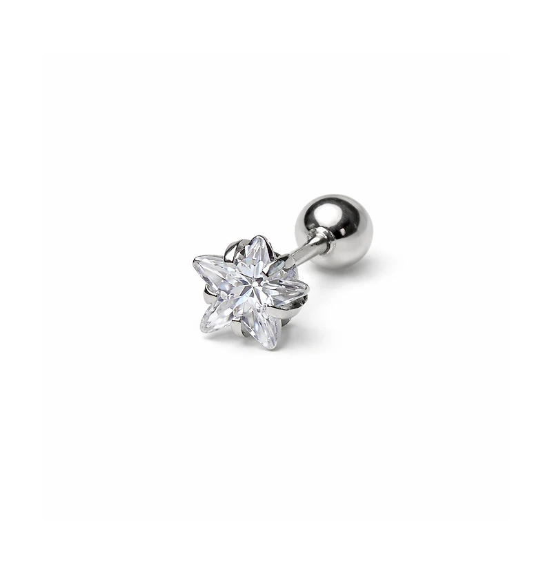 Rebl Jewelry Star Crystal Stud Earrings