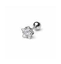 Rebl Jewelry Star Crystal Stud Earrings