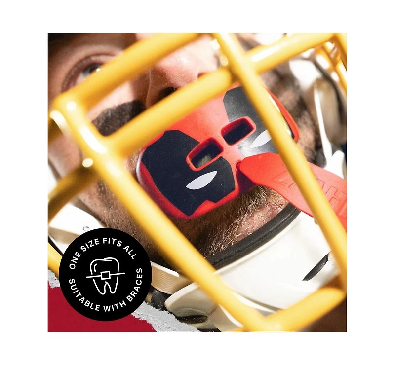 SafeJawz Extro Lip Guard Protector Mouthpiece with Detachable Strap for Football, Lacrosse