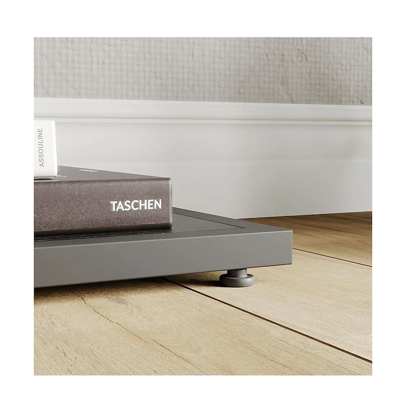 gaomon 39" Entryway Table, 3-Tier Console Table with Storage, Diamond Metal Frame, Adjustable Feet