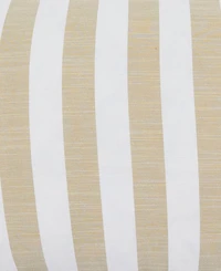 Saro Lifestyle Striped Ruffle Edge Decorative Pillow