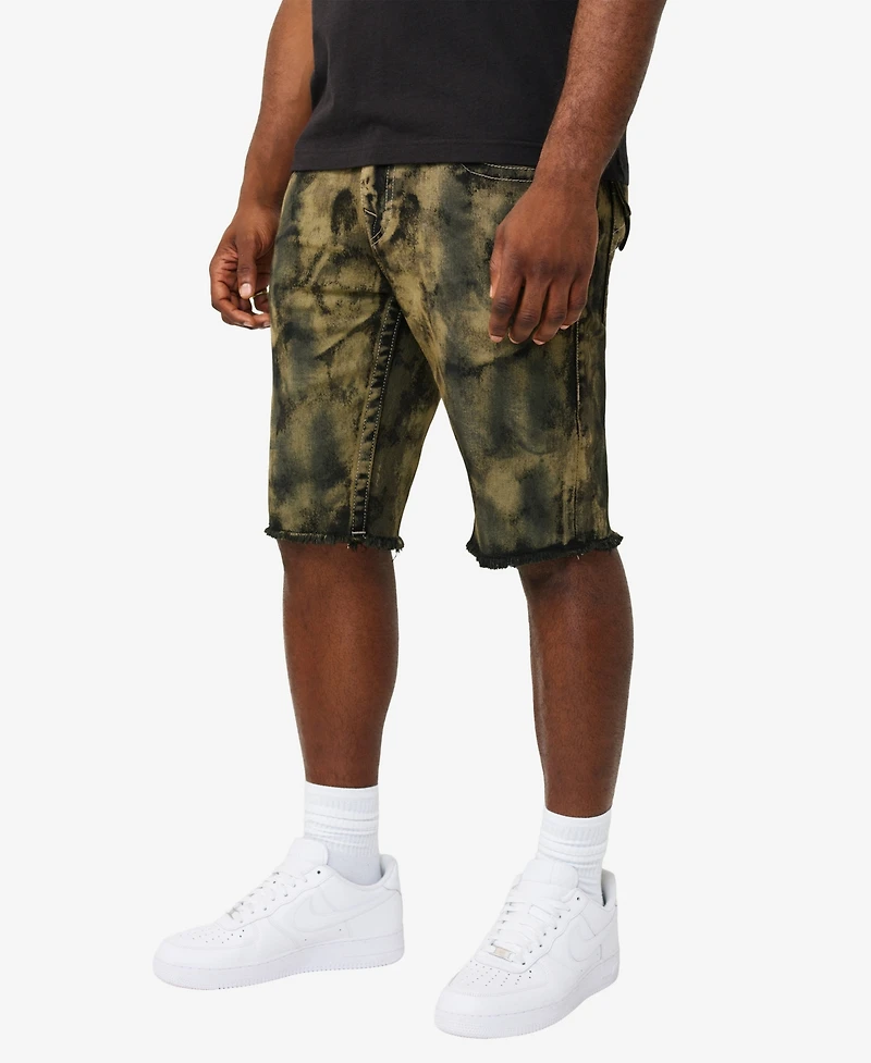 True Religion Men's Ricky Straight-Fit Denim Shorts