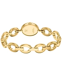 Tory Burch Women's The Oval Small Gift Set Quartz Two-Hand Gold Stainless Steel Watch, 22mm