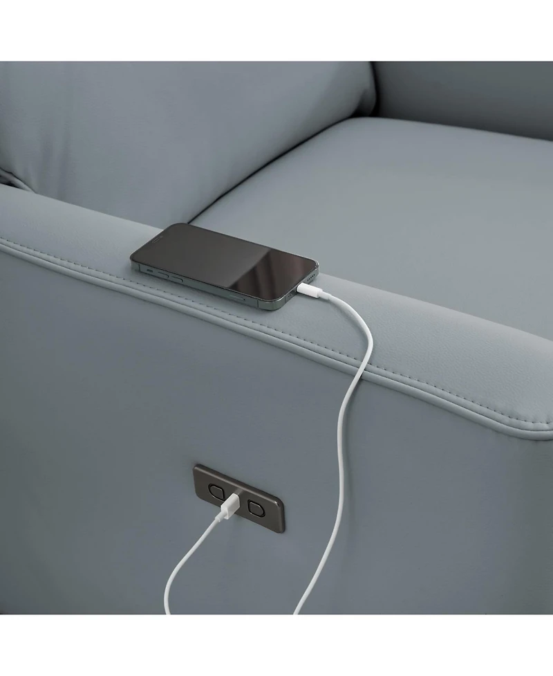 gaomon Power Recliner Swivel Rocking Glider Pu Leather Upholstered Nursery Chair