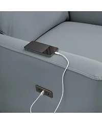 gaomon Power Recliner Swivel Rocking Glider Pu Leather Upholstered Nursery Chair