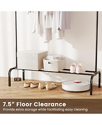 Sugift Heavy Duty Metal Clothes Rack Garment Wardrobe Stand