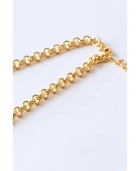 Classicharms Carved Rolo Chain Choker Necklace